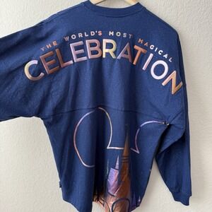 Walt Disney World Magic‎ Kingdom 50th Anniversary Spirit Jersey Blue Size Small